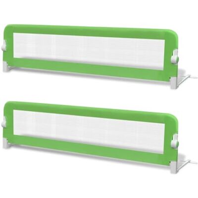vidaXL 2 x veiligheidsbedhek, peuters, groen, beschermingssysteem vidaXL 2 x veiligheidsbedhek, peuters, groen, beschermingssysteem