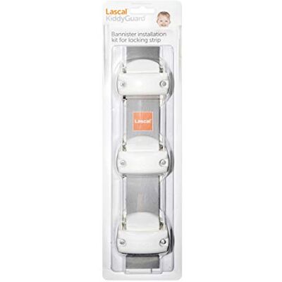 Lascal KiddyGuard Voor/Accent/Assure Veiligheidshek, traphouder met afgeronde of hoekige hellingen tot Ø 50 mm, set van 3 bevestigingen, wit Lascal KiddyGuard Voor/Accent/Assure Veiligheidshek, traphouder met afgeronde of hoekige hellingen tot Ø 50 mm, set van 3 bevestigingen, wit