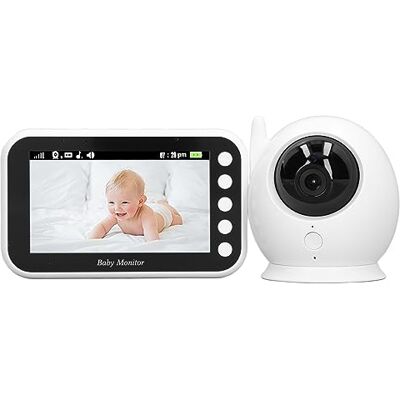 DAUZ Babyfoon, 4,3 inch lcd-display, volumeregeling 100-240 V, babyfoon-camera, tweerichtingsgesprek, 360 graden draaibaar, 8 slaapliedjes voor thuis (EU-stekker) DAUZ Babyfoon, 4,3 inch lcd-display, volumeregeling 100-240 V, babyfoon-camera, tweerichtingsgesprek, 360 graden draaibaar, 8 slaapliedjes voor thuis (EU-stekker)