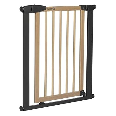 Safety 1st Simply Close Veiligheidshek voor kinderen, hout, met druk, 73-80 cm (max. 94 cm), zonder schroeven en boren, met één hand te openen, dubbele vergrendeling, traphekje voor kinderen, hout en grafiet Safety 1st Simply Close Veiligheidshek voor kinderen, hout, met druk, 73-80 cm (max. 94 cm), zonder schroeven en boren, met één hand te openen, dubbele vergrendeling, traphekje voor kinderen, hout en grafiet