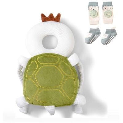 Bambebe Hoofdbescherming voor baby's, zacht en verstelbaar kussen tegen vallen, rugzak, hoofdbescherming voor kinderen, helm voor eerste stapjes Bambebe Hoofdbescherming voor baby's, zacht en verstelbaar kussen tegen vallen, rugzak, hoofdbescherming voor kinderen, helm voor eerste stapjes