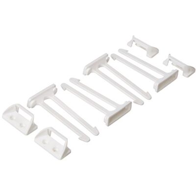 ABUS Sina 76973 ladebeveiliging voor deuren, kasten en laden, eenvoudige montage, wit ABUS Sina 76973 ladebeveiliging voor deuren, kasten en laden, eenvoudige montage, wit