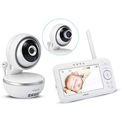 VTech Indoor Baby Video Vision XXL BM4550 – Video Babyfoon – 720p – zeer groot scherm – versie FR, 1 stuk (1 stuk) VTech Indoor Baby Video Vision XXL BM4550 – Video Babyfoon – 720p – zeer groot scherm – versie FR, 1 stuk (1 stuk)