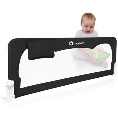 Lionelo Hanna Barrière de Lit Bébé 150 x 66 cm – Sécurité Anti-Chute Pliable à 180° – Cadre Aluminium – Filet Respirant – Montage Facile – Pour Enfants 18 mois à 5 ans – Certifiée SGS Lionelo Hanna Barrière de Lit Bébé 150 x 66 cm – Sécurité Anti-Chute Pliable à 180° – Cadre Aluminium – Filet Respirant – Montage Facile – Pour Enfants 18 mois à 5 ans – Certifiée SGS