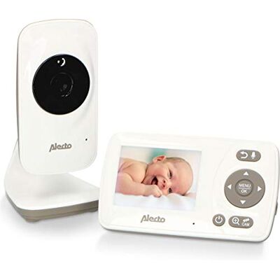 Alecto DVM-71 Babyfoon met camera – babyfoon met lang bereik babyfoon met draaibare videocamera – video babymonitor uittrekbaar met DVM-71C – VOX-functie – wit Alecto DVM-71 Babyfoon met camera – babyfoon met lang bereik babyfoon met draaibare videocamera – video babymonitor uittrekbaar met DVM-71C – VOX-functie – wit
