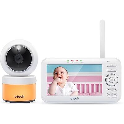 VTech BM5463 Indoor Lightshow Video Babyfoon Babyfoon met projectie en nachtlampje 480p FR-versie, 1 eenheid (1 stuk) VTech BM5463 Indoor Lightshow Video Babyfoon Babyfoon met projectie en nachtlampje 480p FR-versie, 1 eenheid (1 stuk)