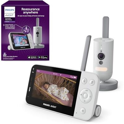 Philips Avent Smart babyfoon met Full HD-camera en Secure Connect-systeem, inclusief babymonitor + app, SCD923/26 Philips Avent Smart babyfoon met Full HD-camera en Secure Connect-systeem, inclusief babymonitor + app, SCD923/26