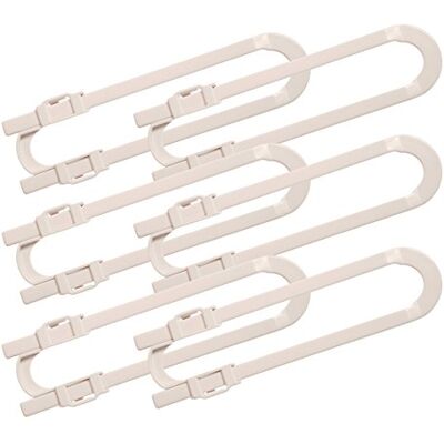 Dreambaby Dream BabyCabinet Glide Lock extra lange sloten, wit, 6 stuks Dreambaby Dream BabyCabinet Glide Lock extra lange sloten, wit, 6 stuks