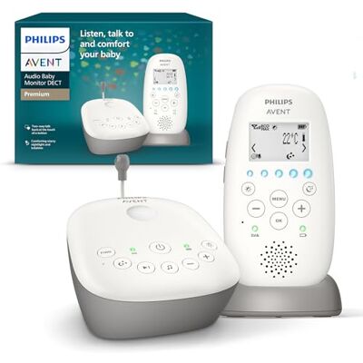 Philips Avent SCD733/26 DECT Babyfoon -Sterrenprojectie 330 Meter bereik 18 Uur draadloos te gebruiken DECT technologie voor veilige verbinding Temperatuursensor Helder geluid Nachtmodus ,1 Stuk (1er-pakket),Wit Philips Avent SCD733/26 DECT Babyfoon -Sterrenprojectie 330 Meter bereik 18 Uur draadloos te gebruiken DECT technologie voor veilige verbinding Temperatuursensor Helder geluid Nachtmodus ,1 Stuk (1er-pakket),Wit