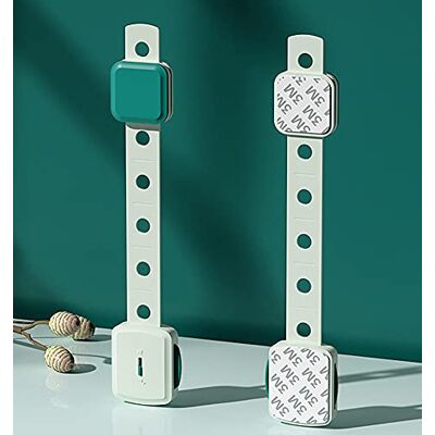 MOTT Veiligheidsslot van kunststof, verstelbaar, voor koelkast, kast, lade, vaatwasser, toilet, baby, kat, hond MOTT Veiligheidsslot van kunststof, verstelbaar, voor koelkast, kast, lade, vaatwasser, toilet, baby, kat, hond