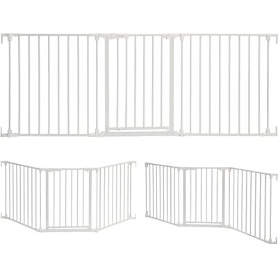 Dreambaby Discovery Metalen babyhek 1,95 m extra breed 3 panelen voor schuine openingen, configureerbaar voor trappen en gangen, 74 cm hoog Dreambaby Discovery Metalen babyhek 1,95 m extra breed 3 panelen voor schuine openingen, configureerbaar voor trappen en gangen, 74 cm hoog