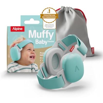 Alpine Muffy Baby 24 dB, innovatieve gehoorbescherming voor baby's en kinderen tot 4 jaar, ultiem comfort, reizen, vuurwerk, optredens, CE-gecertificeerd, Comfort Aqua Blue, Eén maat Eén maat Alpine Muffy Baby 24 dB, innovatieve gehoorbescherming voor baby's en kinderen tot 4 jaar, ultiem comfort, reizen, vuurwerk, optredens, CE-gecertificeerd, Comfort Aqua Blue, Eén maat Eén maat