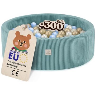 MISIOO Ballenbad voor baby's, 90 x 30 cm, met 300 ballen, hoogwaardig materiaal, afneembare overtrek, wasbaar op 30 °C, ideaal voor kinderen van 1 tot 3 jaar, grappige ballen MISIOO Ballenbad voor baby's, 90 x 30 cm, met 300 ballen, hoogwaardig materiaal, afneembare overtrek, wasbaar op 30 °C, ideaal voor kinderen van 1 tot 3 jaar, grappige ballen