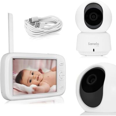 Lionelo Babyline 9.1 Babyfoon Video Display 5 inch IPS + App Full HD-camera 360° draaibaar Onbeperkt bereik via app Bewegingsbewaking Temp/Hum Alerts 2-weg audio VOX tot 4 camera's Lionelo Babyline 9.1 Babyfoon Video Display 5 inch IPS + App Full HD-camera 360° draaibaar Onbeperkt bereik via app Bewegingsbewaking Temp/Hum Alerts 2-weg audio VOX tot 4 camera's