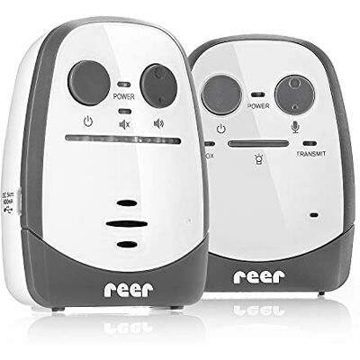 Reer Cosmo 50150 Babyfoon van de uitvinder van de babyfoon, met nachtlampje, trilalarm en intercomfunctie, wit, bereik 600 m Reer Cosmo 50150 Babyfoon van de uitvinder van de babyfoon, met nachtlampje, trilalarm en intercomfunctie, wit, bereik 600 m