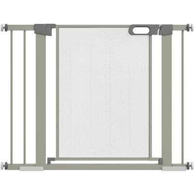 Pawhut Veiligheidshek voor huisdieren met automatische sluiting, dubbele vergrendeling (grijs, 103 x 2 x 76 cm) Pawhut Veiligheidshek voor huisdieren met automatische sluiting, dubbele vergrendeling (grijs, 103 x 2 x 76 cm)