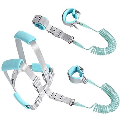 ZEACCT Anti-verlies kinderveiligheidsharnas, 2 m, 2-in-1, anti-verlies armband, kinderharnas, veiligheidsvergrendeling, anti-verlies, veiligheidsarmband, voor reizen, supermarkt, verkenningshulp ZEACCT Anti-verlies kinderveiligheidsharnas, 2 m, 2-in-1, anti-verlies armband, kinderharnas, veiligheidsvergrendeling, anti-verlies, veiligheidsarmband, voor reizen, supermarkt, verkenningshulp