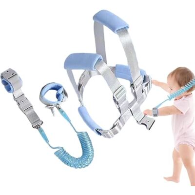 PASSI Lichtgevende riem en harnas voor peuters Anti-verlies polsband Veiligheidsharnas voor kinderen, anti-verlies polsband, wandelpols voor kinderen PASSI Lichtgevende riem en harnas voor peuters Anti-verlies polsband Veiligheidsharnas voor kinderen, anti-verlies polsband, wandelpols voor kinderen