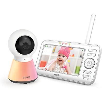 VTech BM5254 indoor babyfoon Video Color Night Light -720p 5'' scherm Nachtlampje en slaapliedjes FR versie VTech BM5254 indoor babyfoon Video Color Night Light -720p 5'' scherm Nachtlampje en slaapliedjes FR versie