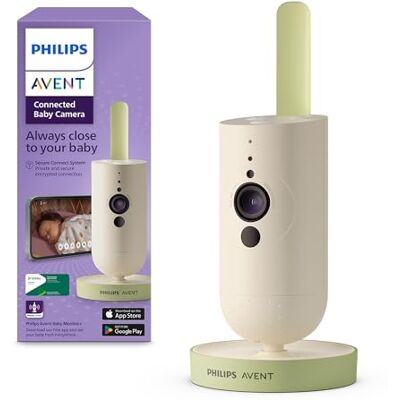AVENT Philips Smart smartphone-camera, privé- en veilige codering, babyfoon met app, audio, 2 x zoom, nachtzicht, slaapliedjes en witte geluiden (model SCD643/26) AVENT Philips Smart smartphone-camera, privé- en veilige codering, babyfoon met app, audio, 2 x zoom, nachtzicht, slaapliedjes en witte geluiden (model SCD643/26)
