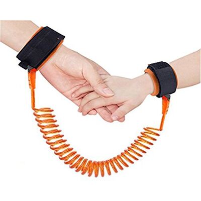 Hillento baby kind anti-verlies veiligheid pols band harnas riem touw handmatige riem voor peuters, kinderen (2,5 m oranje) Hillento baby kind anti-verlies veiligheid pols band harnas riem touw handmatige riem voor peuters, kinderen (2,5 m oranje)