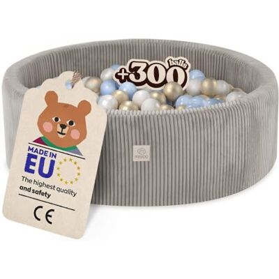 MISIOO Ballenbad voor baby's, 90 x 30 cm, met 300 ballen, hoogwaardig materiaal, afneembare hoes, handwas op 30 °C, perfect voor kinderen van 1 tot 3 jaar, voor plezier MISIOO Ballenbad voor baby's, 90 x 30 cm, met 300 ballen, hoogwaardig materiaal, afneembare hoes, handwas op 30 °C, perfect voor kinderen van 1 tot 3 jaar, voor plezier