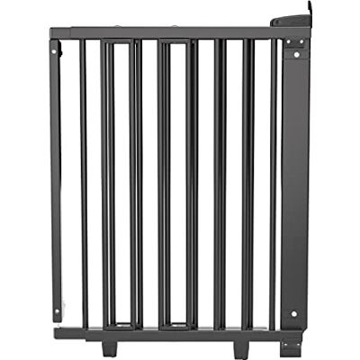 Geuther 2732+ Draaibare veiligheidshek, TÜV/GS-gecertificeerd, veiligheidsbarrière voor deur, veiligheidsbarrière voor trappen (58 cm 105 cm, om te boren, extra hoog babyhek), zwart getint Geuther 2732+ Draaibare veiligheidshek, TÜV/GS-gecertificeerd, veiligheidsbarrière voor deur, veiligheidsbarrière voor trappen (58 cm 105 cm, om te boren, extra hoog babyhek), zwart getint