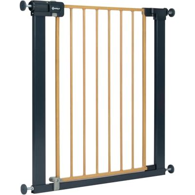 Safety 1st Easy Close Metal Gate, traphek voor kinderen, druk 73-80 cm (max. 108 cm), kinderveiligheidsrooster gemakkelijk met één hand te sluiten, zonder schroeven, dubbele vergrendeling, houteffect Safety 1st Easy Close Metal Gate, traphek voor kinderen, druk 73-80 cm (max. 108 cm), kinderveiligheidsrooster gemakkelijk met één hand te sluiten, zonder schroeven, dubbele vergrendeling, houteffect