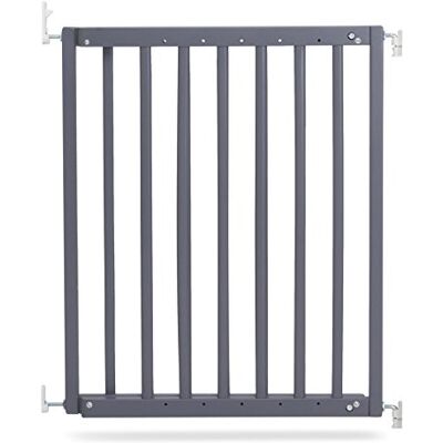 Safetots Dik houten drukbarrière, grijs, 74 cm 81 cm Safetots Dik houten drukbarrière, grijs, 74 cm 81 cm