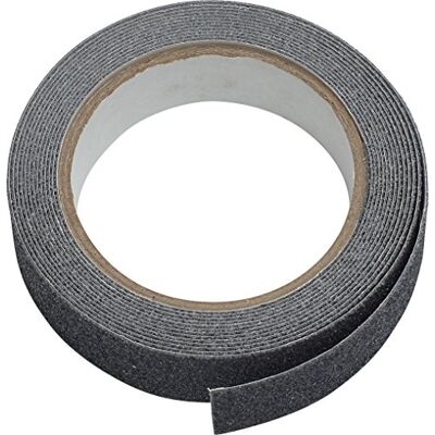 ABUS Zoe 73145 antisliptape voor traptreden, vloeren, randen, 4 m lang, 2,4 cm breed, zwart ABUS Zoe 73145 antisliptape voor traptreden, vloeren, randen, 4 m lang, 2,4 cm breed, zwart
