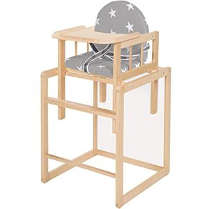 roba Combi-kinderstoel van natuurlijk hout + afneembaar maaltijdblad en veiligheidsgordel, om te bouwen tot een combinatie van tafel en kinderstoel, belastbaar tot 50 kg roba Combi-kinderstoel van natuurlijk hout + afneembaar maaltijdblad en veiligheidsgordel, om te bouwen tot een combinatie van tafel en kinderstoel, belastbaar tot 50 kg
