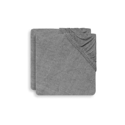 Jollein Terry Changeant Matrasovertrek, 2-delige set, 50 cm lengte x 70 cm breedte, storm grijs Jollein Terry Changeant Matrasovertrek, 2-delige set, 50 cm lengte x 70 cm breedte, storm grijs