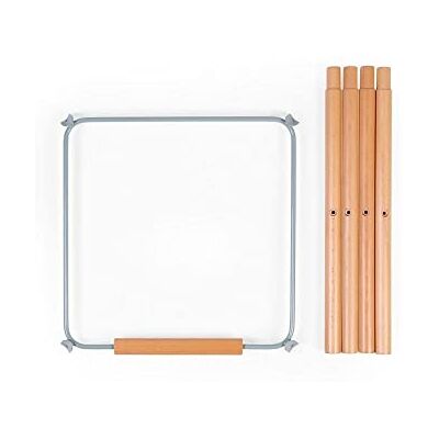 Childhome , Extra lange voetenset voor kinderstoel Evolu 2, past in hoogte 90 cm, keukeneiland of bar, voetensteun, beukenhout, eenvoudig te monteren, mintkleur Childhome , Extra lange voetenset voor kinderstoel Evolu 2, past in hoogte 90 cm, keukeneiland of bar, voetensteun, beukenhout, eenvoudig te monteren, mintkleur