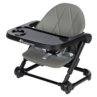 Bebeconfort Moly, babystoelverhoger 6 maanden 3 jaar, 9-15 kg, draagbaar, licht, compact inklapbaar, 3 hoogtes, kinderzitverhoger, babystoel met 3 plateauposities, Tinted Grey Bebeconfort Moly, babystoelverhoger 6 maanden 3 jaar, 9-15 kg, draagbaar, licht, compact inklapbaar, 3 hoogtes, kinderzitverhoger, babystoel met 3 plateauposities, Tinted Grey