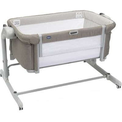 Chicco Next2Me Magic Evo, Cododo babybed, met schommelmodus, open rail, 11 hoogtes, in hoogte verstelbaar, 4 wielen, matras en reistas inbegrepen, beige Chicco Next2Me Magic Evo, Cododo babybed, met schommelmodus, open rail, 11 hoogtes, in hoogte verstelbaar, 4 wielen, matras en reistas inbegrepen, beige