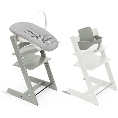 Stokke Tripp Trapp Kinderstoel (Glacier Green) met Newborn Set & Baby Set 2 (Glacier Green) Veilig, verstelbaar en ergonomisch design Stokke Tripp Trapp Kinderstoel (Glacier Green) met Newborn Set & Baby Set 2 (Glacier Green) Veilig, verstelbaar en ergonomisch design