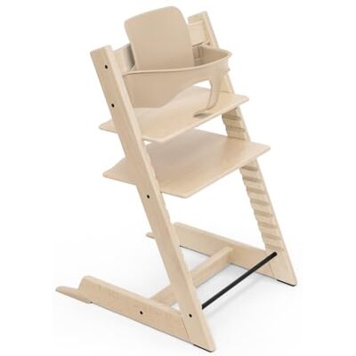 Stokke Tripp Trapp, Natural kinderstoel, inclusief stoel + Baby Set 2 voor kinderen van 6 tot 36 maanden, verstelbaar, ergonomisch en gemakkelijk te reinigen Stokke Tripp Trapp, Natural kinderstoel, inclusief stoel + Baby Set 2 voor kinderen van 6 tot 36 maanden, verstelbaar, ergonomisch en gemakkelijk te reinigen