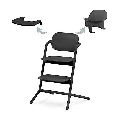 Cybex Gouden LEMO 3-in-1 kinderstoelset; groeit met het kind, vanaf de geboorte met een aparte ligstoel; inclusief: babyset en maaltijddienblad, aluminium/kunststof, verbluffend zwart Cybex Gouden LEMO 3-in-1 kinderstoelset; groeit met het kind, vanaf de geboorte met een aparte ligstoel; inclusief: babyset en maaltijddienblad, aluminium/kunststof, verbluffend zwart