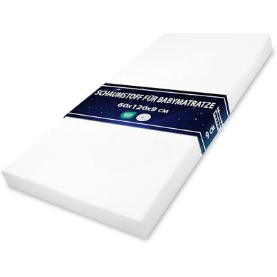 Totsy Baby Schuim voor babymatras, 60 x 120 cm, voor kinderbed en reizen, ademende schuimvulling voor vloerbedden of wiegen, Oeko-Tex-certificaat, 60 x 120 cm, zonder hoes Totsy Baby Schuim voor babymatras, 60 x 120 cm, voor kinderbed en reizen, ademende schuimvulling voor vloerbedden of wiegen, Oeko-Tex-certificaat, 60 x 120 cm, zonder hoes