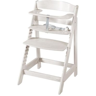 roba Sit Up Flex 2-in-1 houten kinderstoel, in hoogte verstelbaar, van 6 maanden tot 70 kg, anti-kantelbare babystoel met glad oppervlak, Stone Washed roba Sit Up Flex 2-in-1 houten kinderstoel, in hoogte verstelbaar, van 6 maanden tot 70 kg, anti-kantelbare babystoel met glad oppervlak, Stone Washed