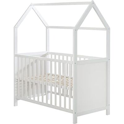 roba Babybed, schaalbaar, 60 x 120 cm, Cododo-bed, converteerbaar tot bank, in hoogte verstelbaar, wit roba Babybed, schaalbaar, 60 x 120 cm, Cododo-bed, converteerbaar tot bank, in hoogte verstelbaar, wit