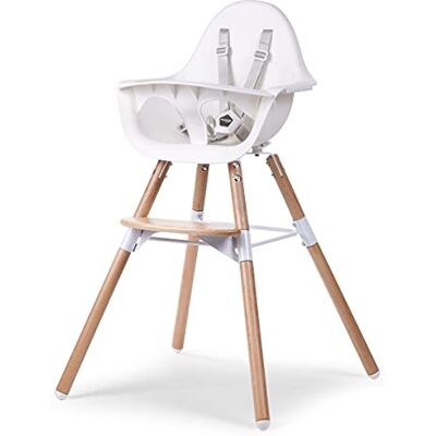 Childhome , Kinderstoel voor baby/kinderen, uitbreidbaar, vanaf 6 maanden, in hoogte verstelbaar, 5-punts riem, veel accessoires, compatibel met Evolu geboortestoel, beukenhout, Evolu 2, wit Childhome , Kinderstoel voor baby/kinderen, uitbreidbaar, vanaf 6 maanden, in hoogte verstelbaar, 5-punts riem, veel accessoires, compatibel met Evolu geboortestoel, beukenhout, Evolu 2, wit