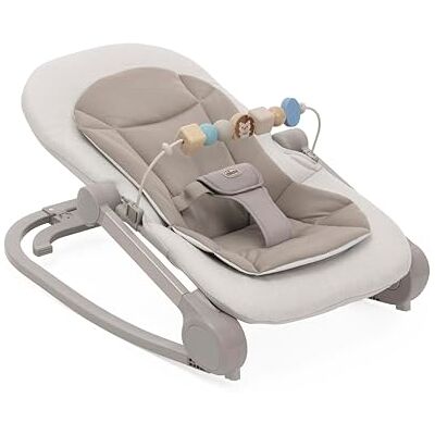 Chicco Magia 04087224240000 ligstoel en stoel voor peuters, 2 kantelposities en schommelmodi, ontwikkelingsspeelgoedstang, opvouwbaar design, machinewasbaar, geschikt Chicco Magia 04087224240000 ligstoel en stoel voor peuters, 2 kantelposities en schommelmodi, ontwikkelingsspeelgoedstang, opvouwbaar design, machinewasbaar, geschikt
