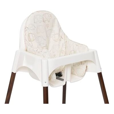 Jollein Kinderstoel zitkussen olifant Tales anti-lop kinderstoel zitkussen met rug- en zijsteun, gemakkelijk te reinigen, kinderstoelverkleiner TPE-coating Jollein Kinderstoel zitkussen olifant Tales anti-lop kinderstoel zitkussen met rug- en zijsteun, gemakkelijk te reinigen, kinderstoelverkleiner TPE-coating