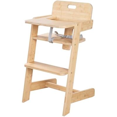roba Nature Up kinderstoel van FSC-gecertificeerd bamboehout – schaalbaar met afneembaar dienblad – harnas met 3 punten – maximale belasting 70 kg – naturel roba Nature Up kinderstoel van FSC-gecertificeerd bamboehout – schaalbaar met afneembaar dienblad – harnas met 3 punten – maximale belasting 70 kg – naturel