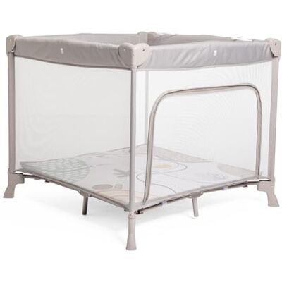 Chicco Open Box Square voor baby's en peuters vanaf de geboorte tot 15 kg, opvouwbaar, compact, met speelmat, mesh-ramen, 4 handgrepen en draagtas, grijs Chicco Open Box Square voor baby's en peuters vanaf de geboorte tot 15 kg, opvouwbaar, compact, met speelmat, mesh-ramen, 4 handgrepen en draagtas, grijs