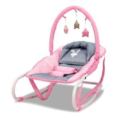 Asalvo Fluffy Baby Rabbit wipstoel, roze Asalvo Fluffy Baby Rabbit wipstoel, roze