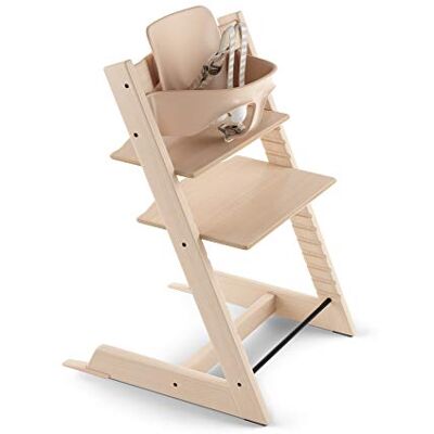 Stokke Tripp Trapp Verstelbare en converteerbare kinderstoel voor kinderen en volwassenen, met afneembaar harnas, voor kinderen van 6 tot 36 maanden, naturel Stokke Tripp Trapp Verstelbare en converteerbare kinderstoel voor kinderen en volwassenen, met afneembaar harnas, voor kinderen van 6 tot 36 maanden, naturel