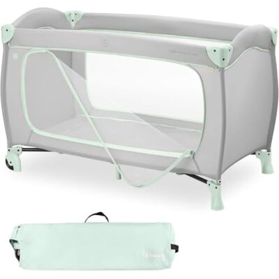 hauck Sleep N Play Go Plus Paraplubed voor baby's, grote zijopening om te spelen, opvouwbaar, compact, draagtas, vanaf de geboorte tot 15 kg, Dusty Mint hauck Sleep N Play Go Plus Paraplubed voor baby's, grote zijopening om te spelen, opvouwbaar, compact, draagtas, vanaf de geboorte tot 15 kg, Dusty Mint