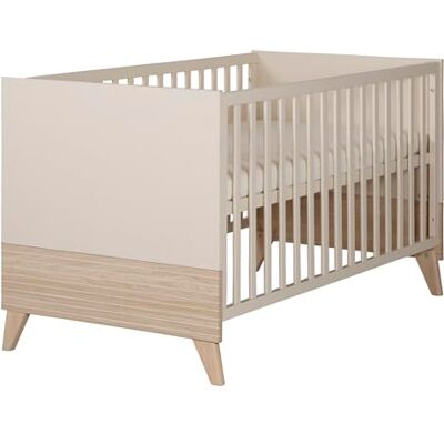 roba Babybed Sidney 70 x 140 cm uitbreidbaar bed met poten van massief hout in hoogte verstelbaar verandering tot juniorbed beige roba Babybed Sidney 70 x 140 cm uitbreidbaar bed met poten van massief hout in hoogte verstelbaar verandering tot juniorbed beige